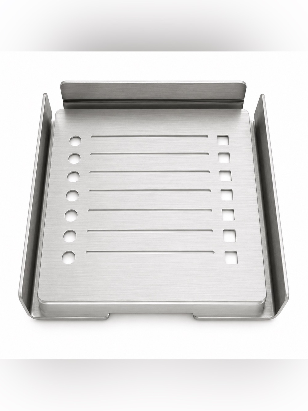 Cloth‎ and Paper (C&P) Stainless Steel FinishSticky Note Holder + Stencil